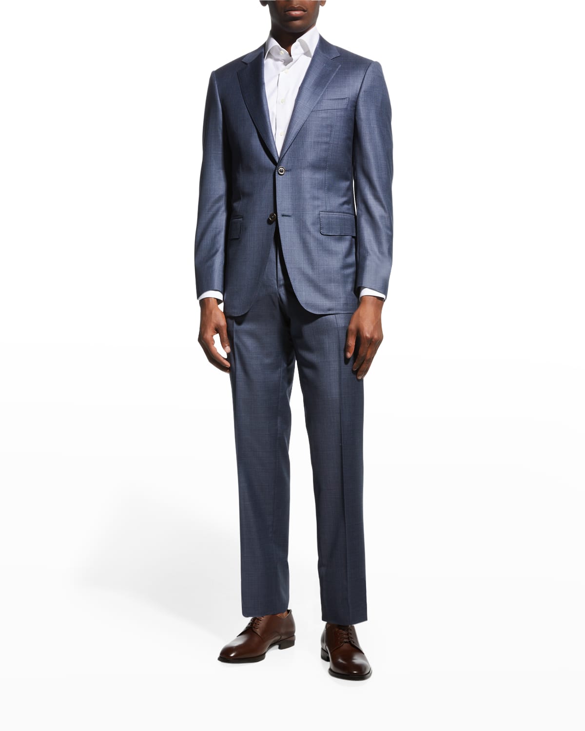 Canali Men's Tonal Plaid Suit | Neiman Marcus