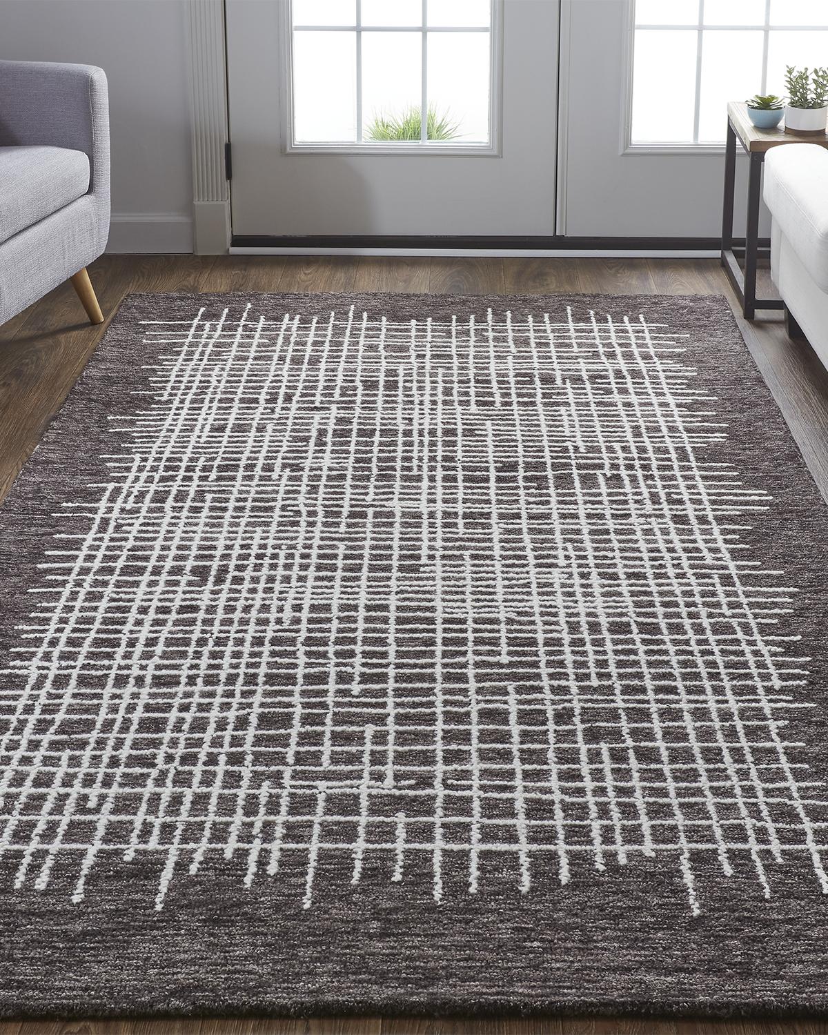 Weave & Wander Carrick Modern Tufted Architectural Rug, 5' x 8 ...
