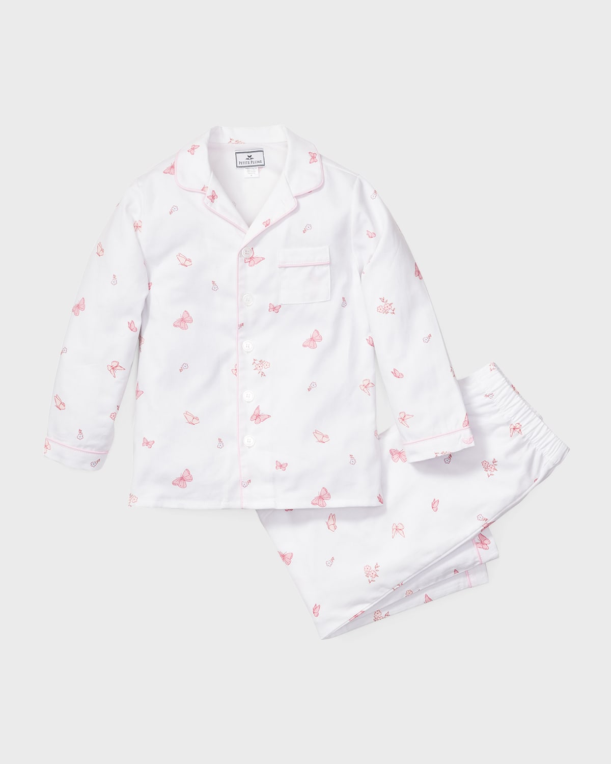 Petite Plume Girl's High Tea Amelie 2Piece Pajama Set, Size 6M14