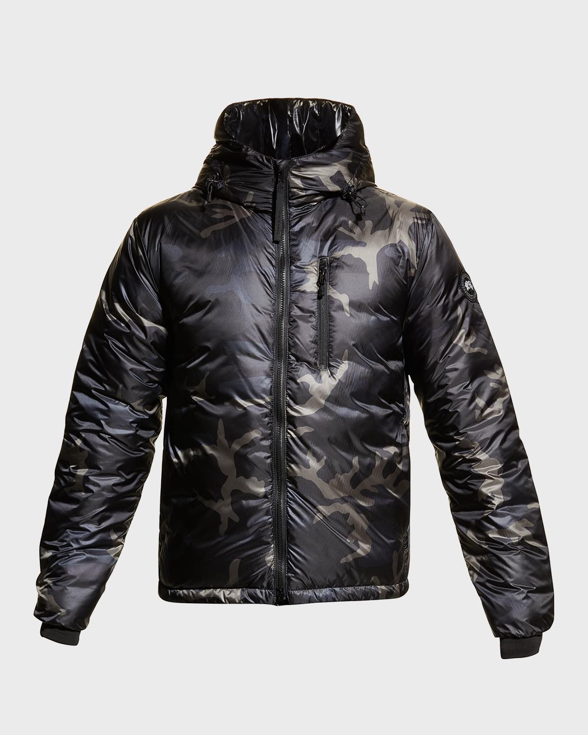 Canada Goose Men's Lodge ZipFront Hoodie Puffer Coat Neiman Marcus