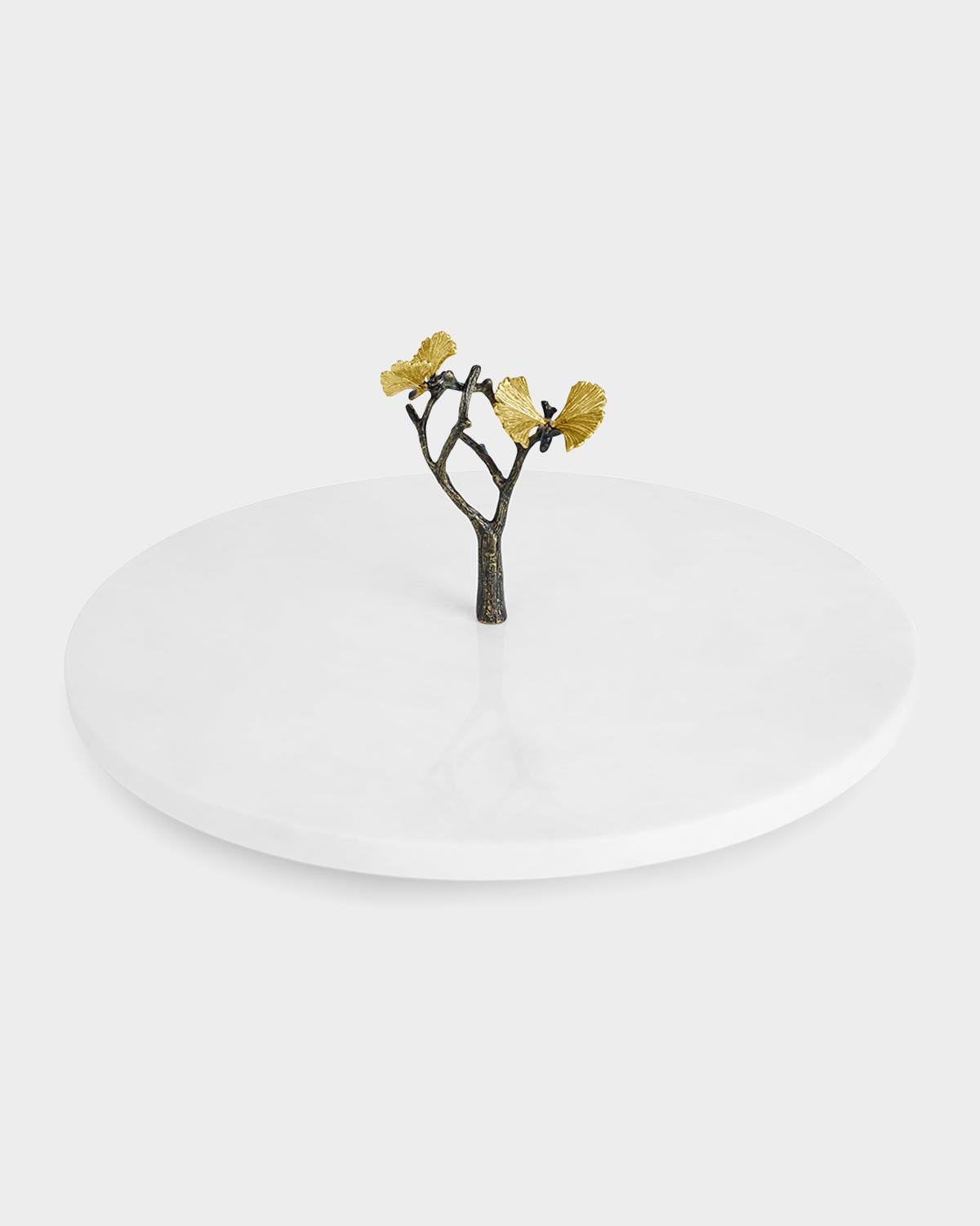 Michael Aram Butterfly Ginkgo Glass Nut Dish with Spoon Neiman Marcus