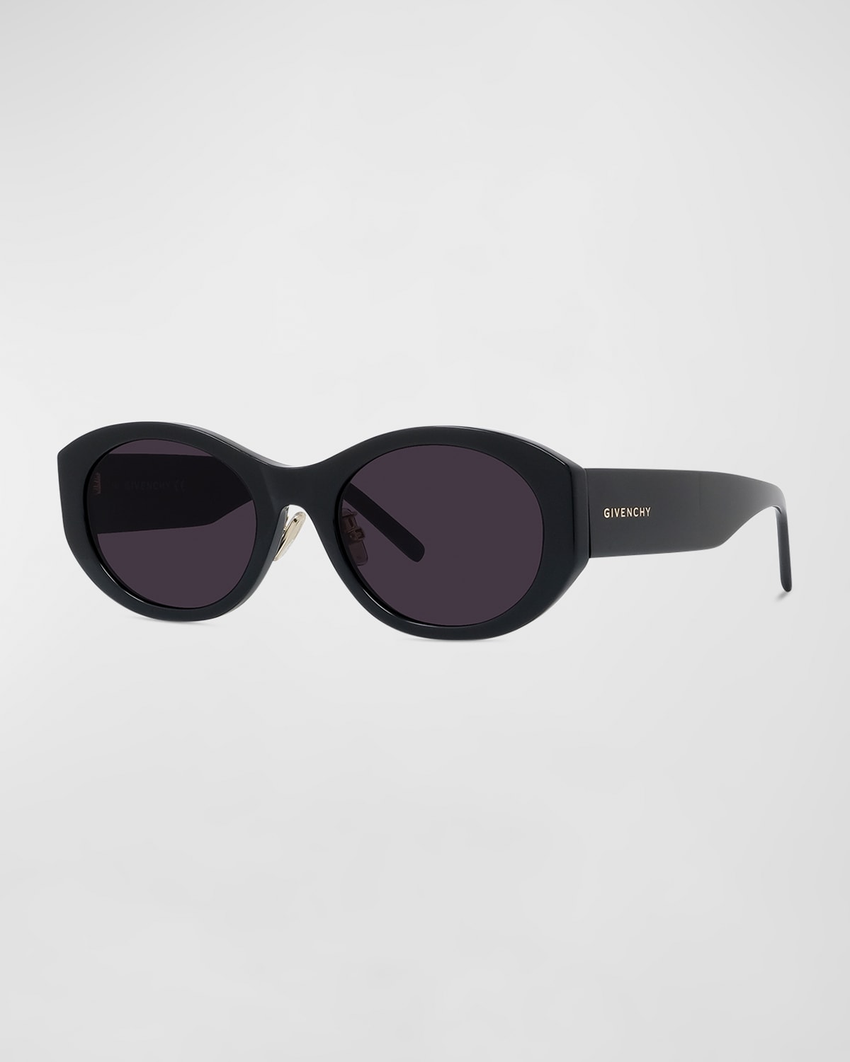 Celine Triomphe Logo Oval Acetate Sunglasses Neiman Marcus