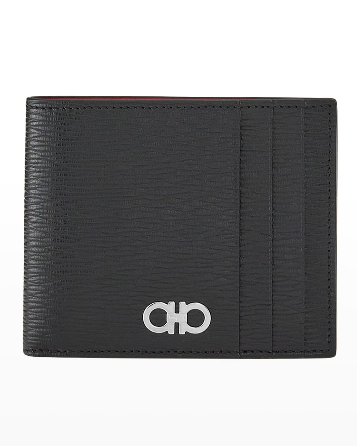 Ferragamo Men's Revival Gancio Bifold Wallet Neiman Marcus