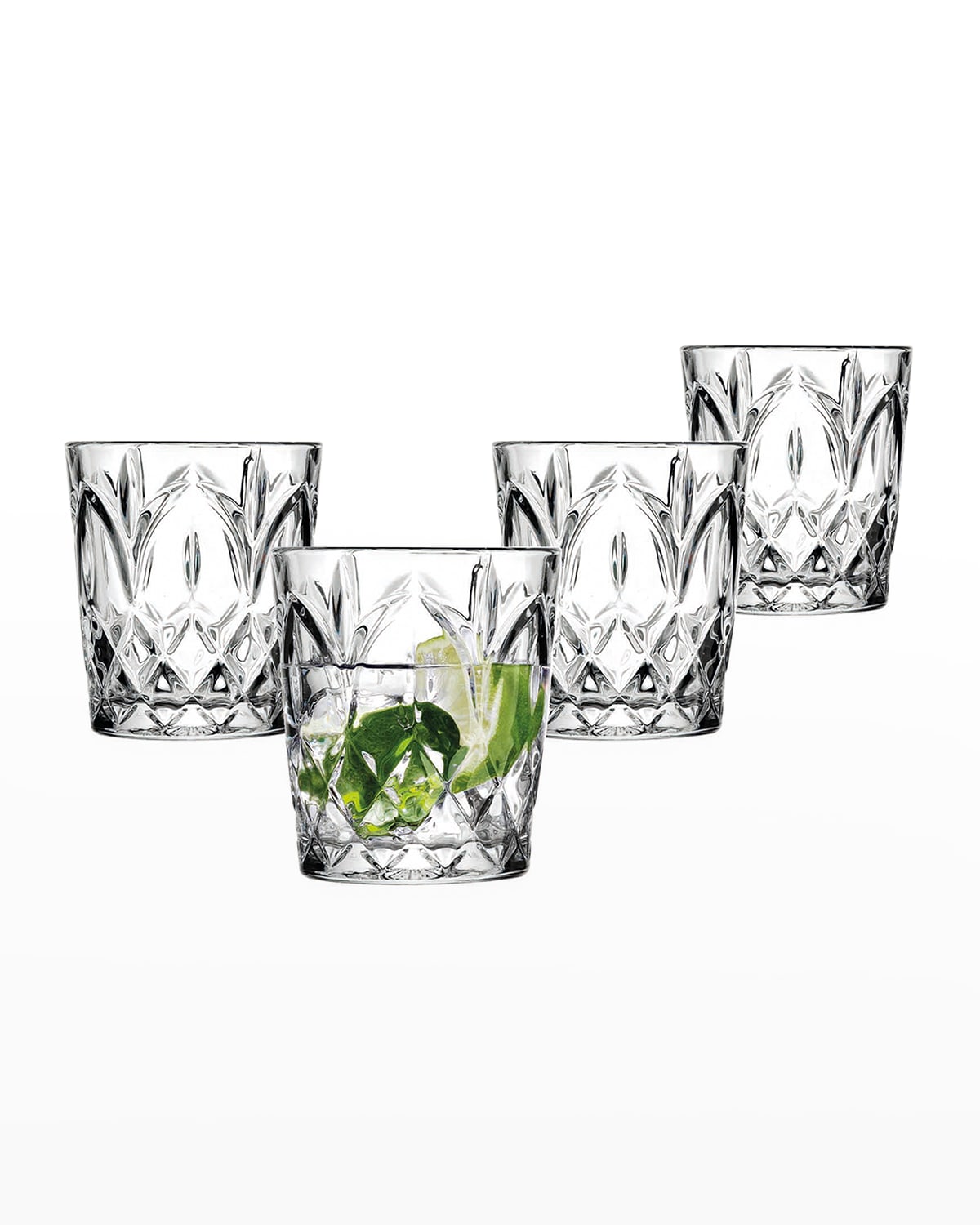 Godinger Blue Claro Double OldFashioned Glasses, Set of 4 Neiman Marcus