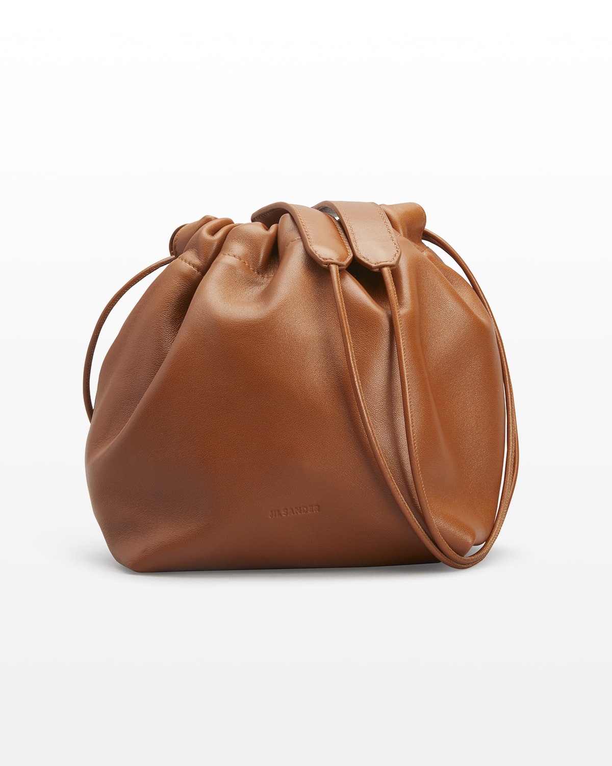 Jil Sander Dumpling Lambskin Leather Shoulder Bag | Neiman Marcus