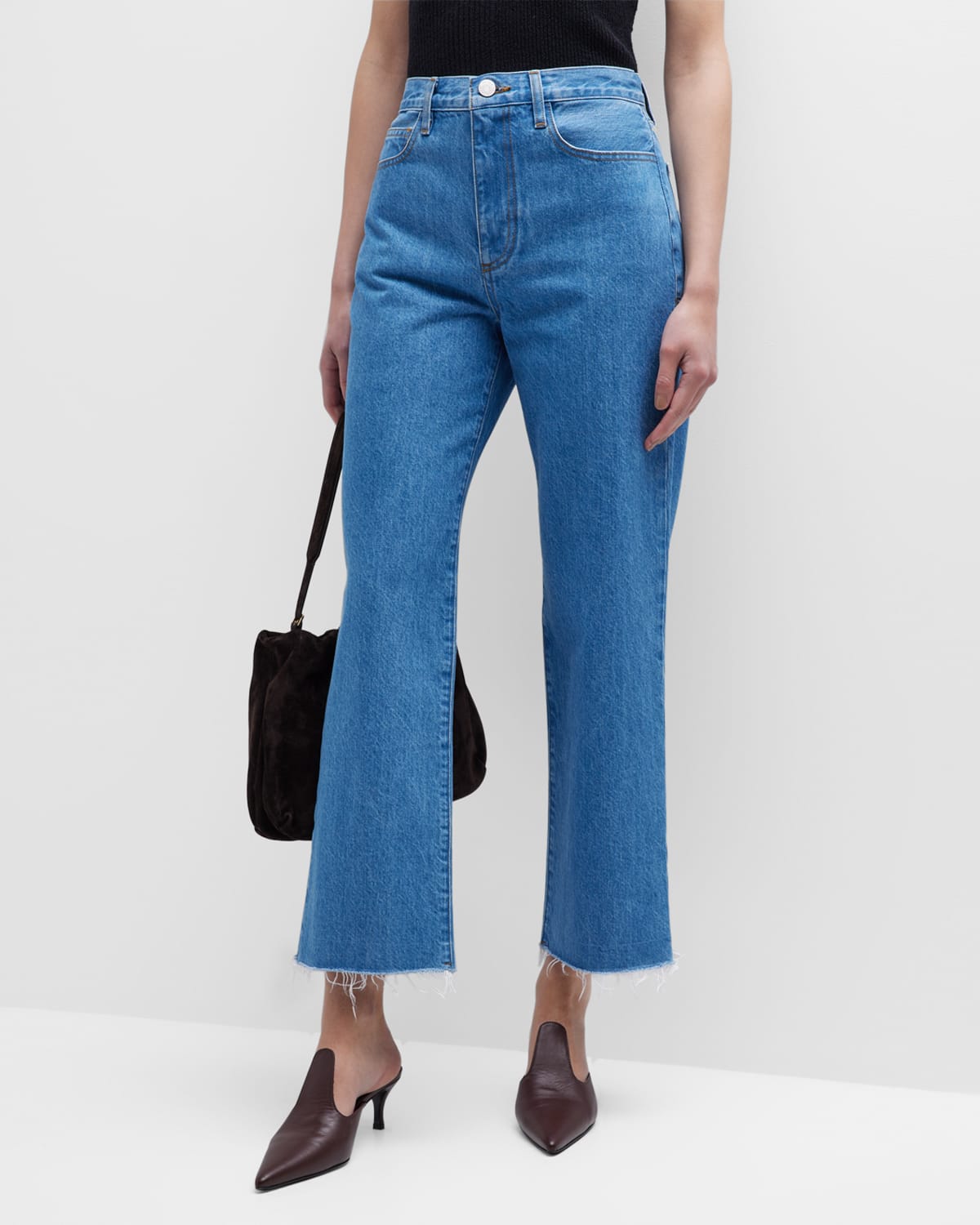 FRAME Le Jane Crop Straight Jeans Neiman Marcus