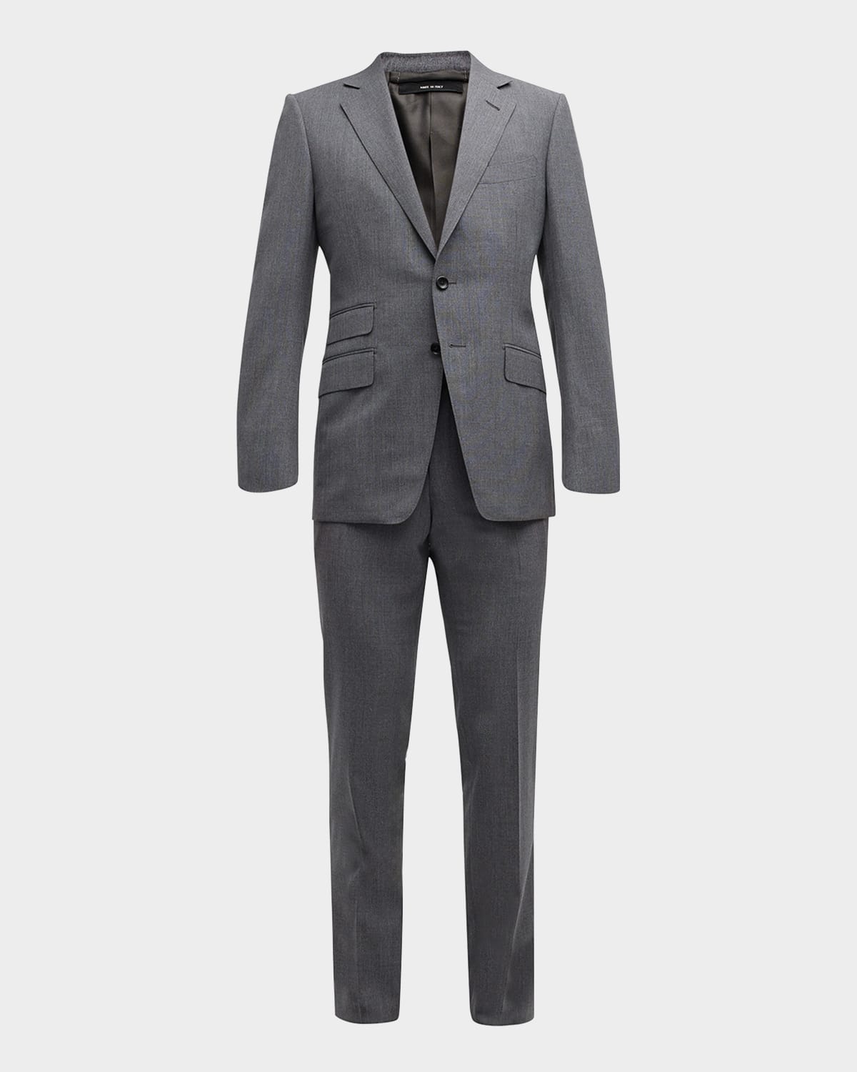 TOM FORD Men S Shelton Mouline Overcheck Suit Neiman Marcus