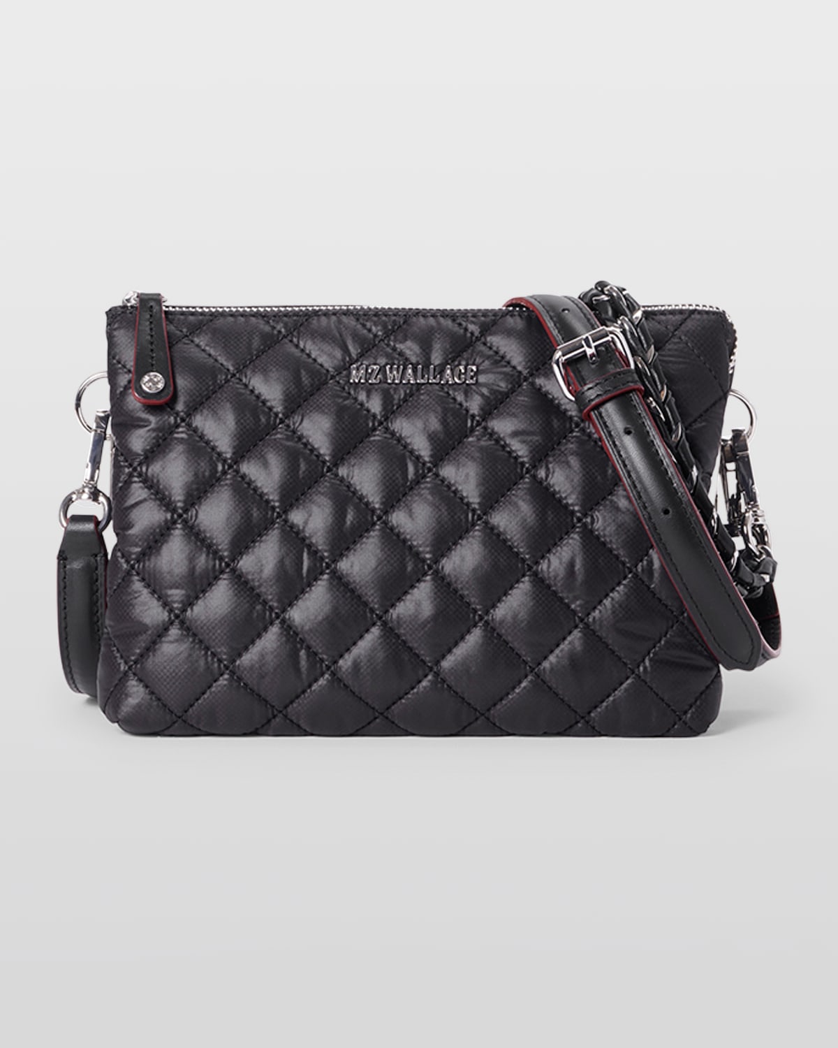 MZ WALLACE Pippa Large Quilted Zip Crossbody Bag | Neiman Marcus