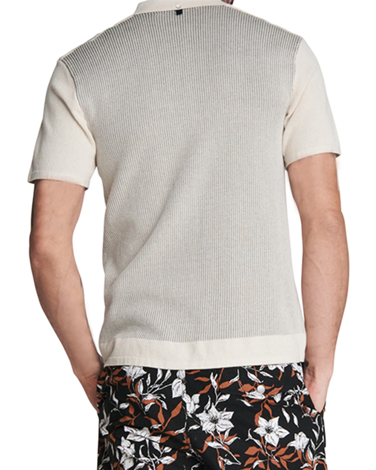 Rag & Bone Mens Harvey Knit Camp Shirt Rag & Bone Mens Harvey Knit Camp Shirt