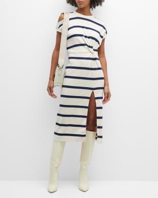 Taylor Weathered Tartan Midi Dress
