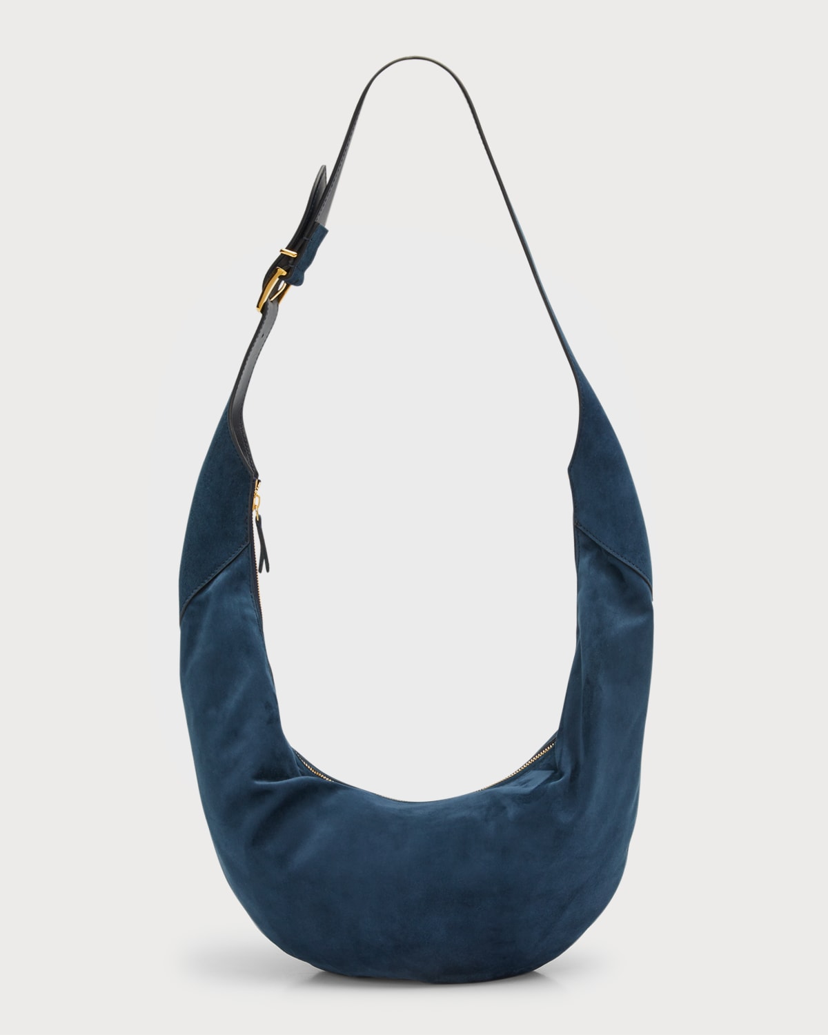 Khaite Olivia Medium Suede Hobo Bag Neiman Marcus