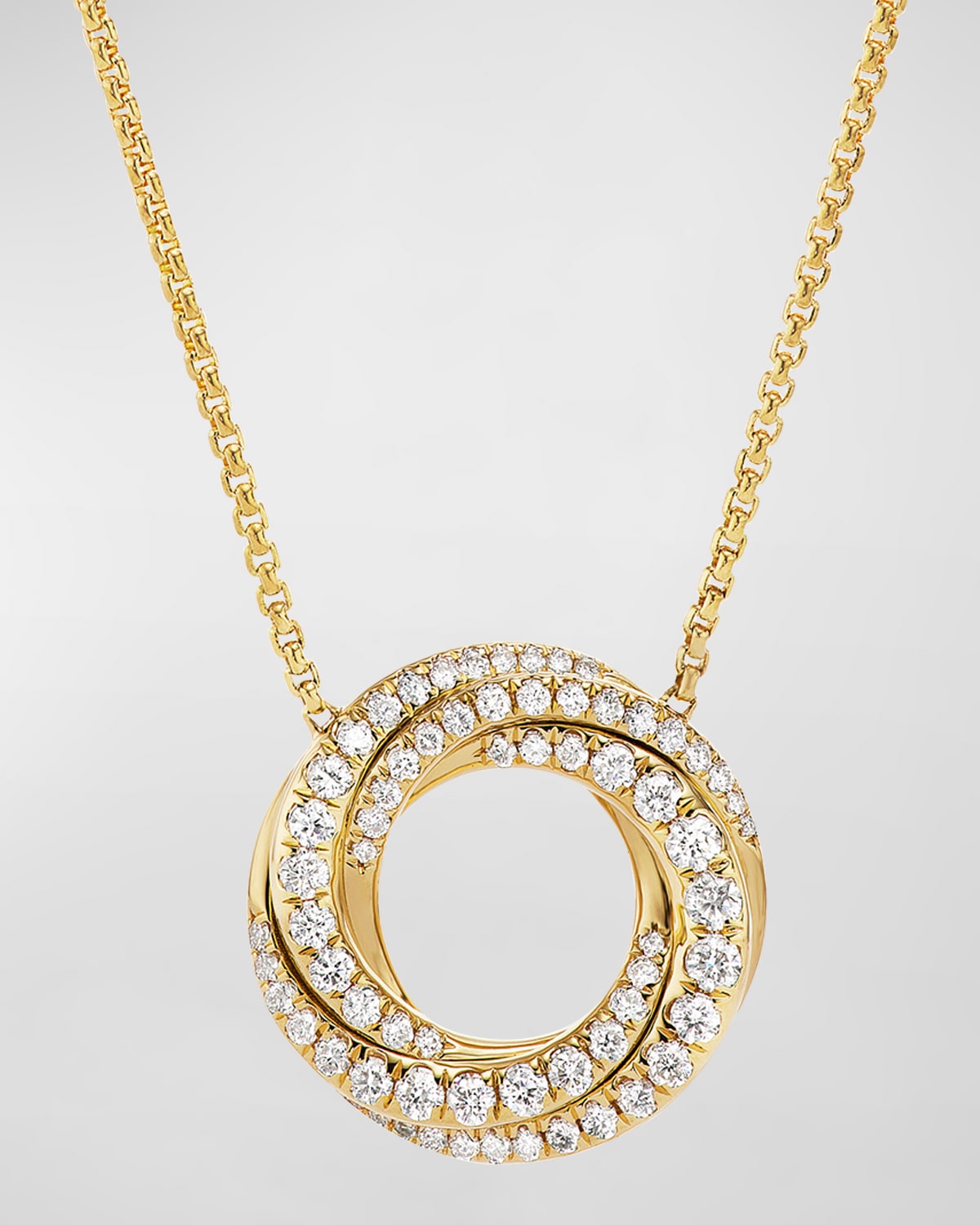 david yurman diamond circle necklace