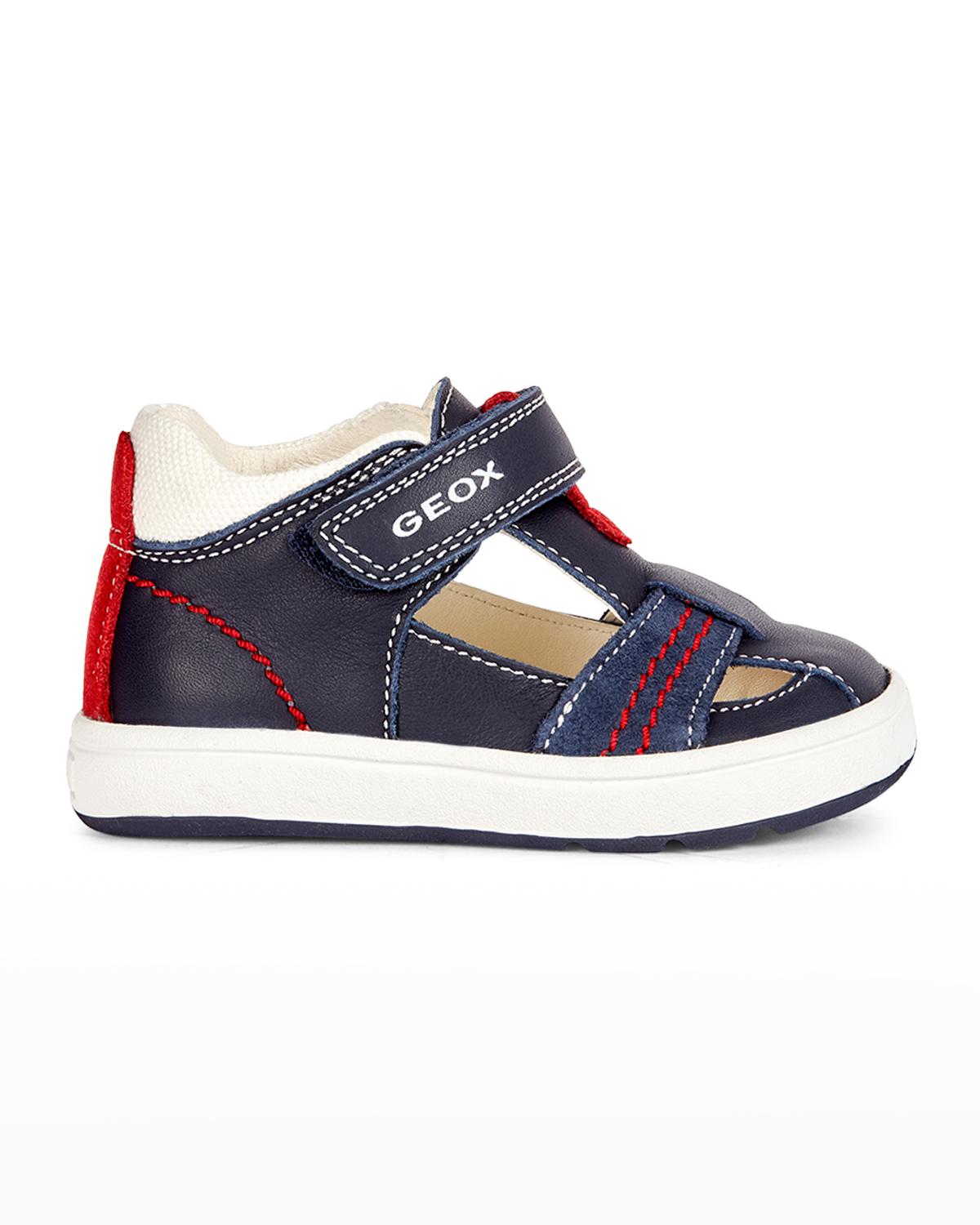 Geox J RIDDOCK BOY Marrone / Marine - Consegna Gratuita | ! - Scarpe Sneakers Alte Bambino 37,50 - 8