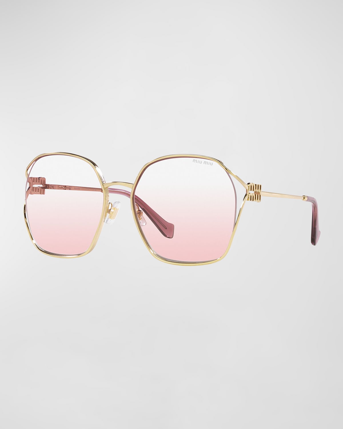 Gucci Logo Lock Metal Butterfly Sunglasses Neiman Marcus