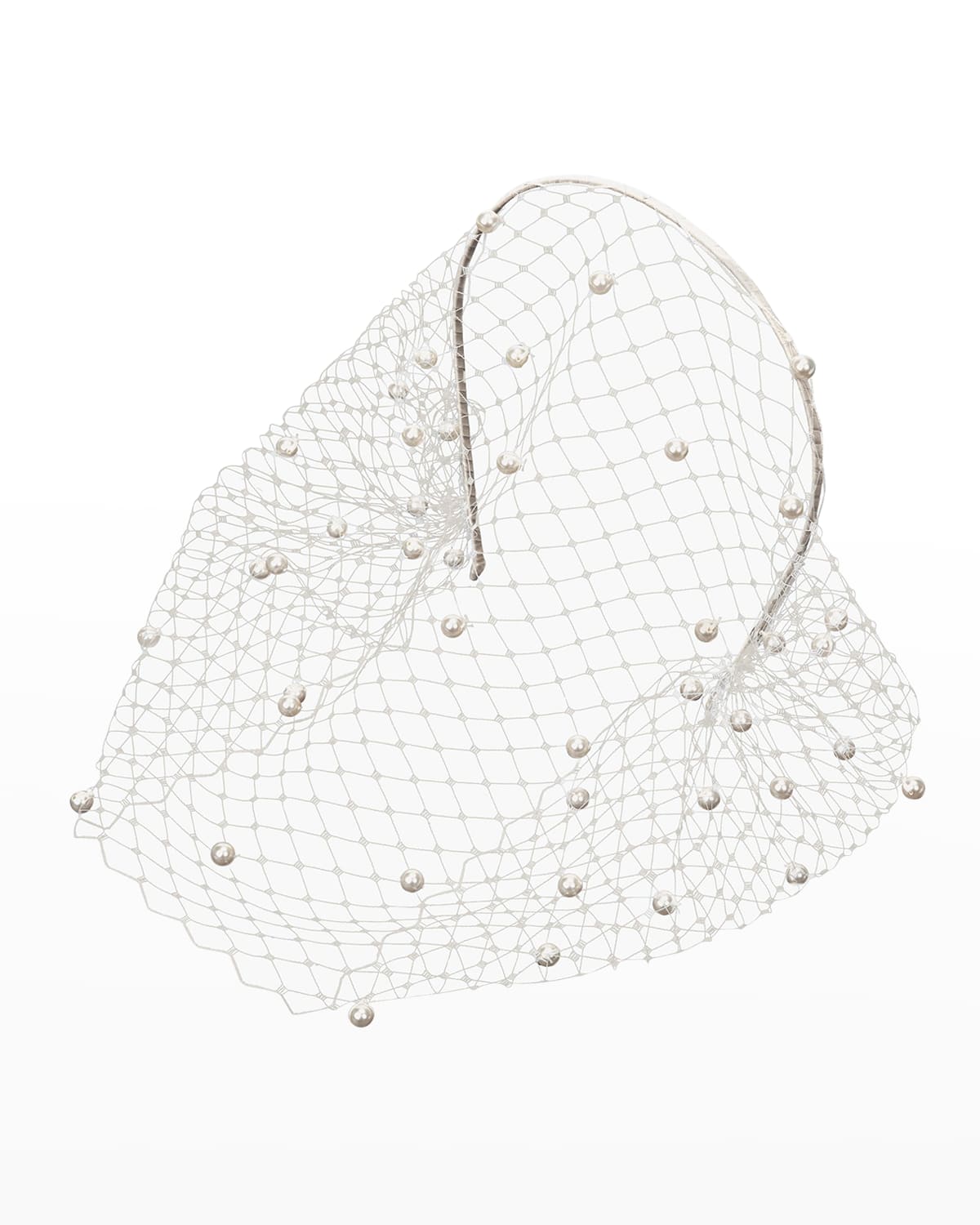 Jennifer Behr Lina Pearly Skinny Headband | Neiman Marcus