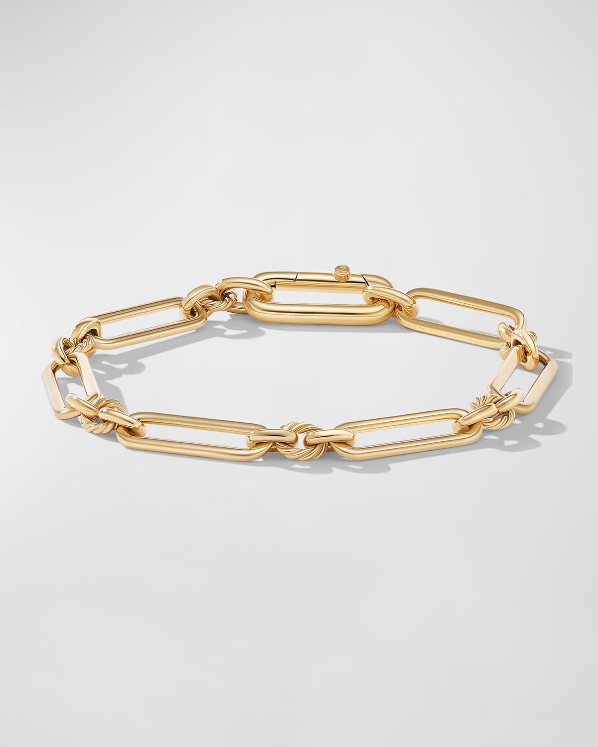 David Yurman Lexington Chain Bracelet in 18K Gold, 6.5mm, Size M
