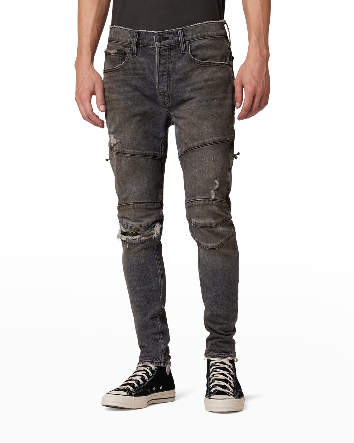 Hudson Men's Zack Skinny Knee-Rip Jeans | Neiman Marcus