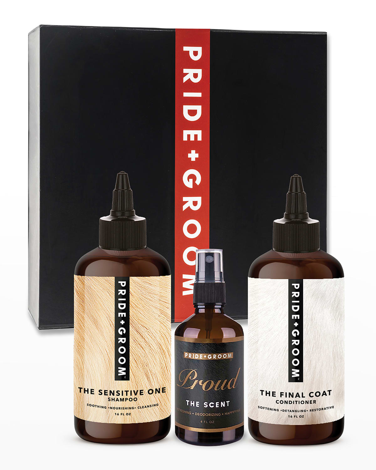 Pride + Groom The Shedder Luxe Dog Grooming Gift Set Neiman Marcus