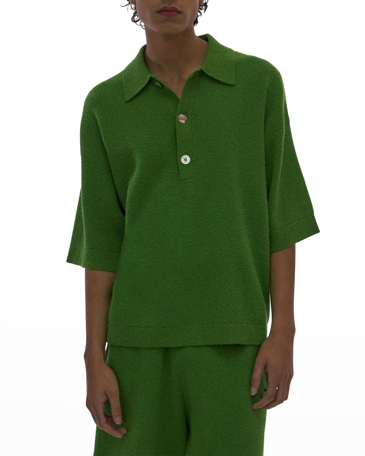 Vilebrequin Men's Solid Terry Polo Shirt | Neiman Marcus