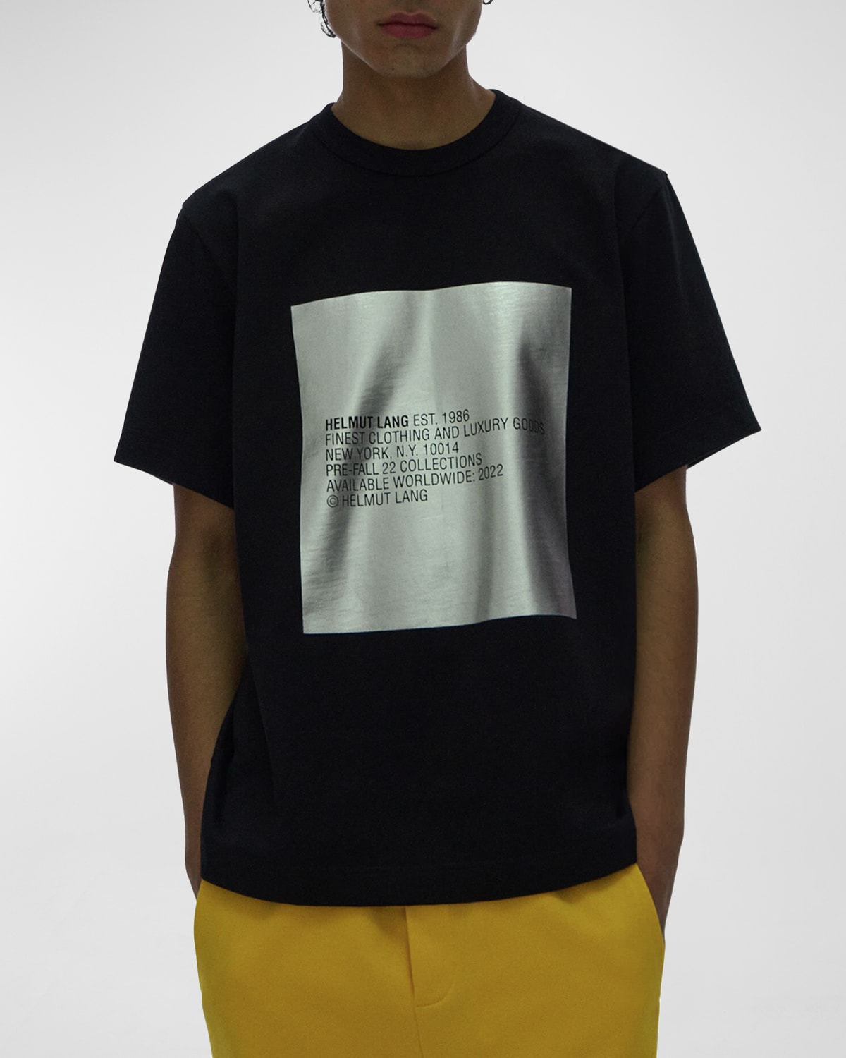 Helmut Lang Men's Logo T-Shirt | Neiman Marcus