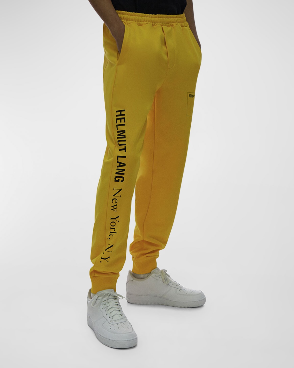 Helmut Lang Men's AlloverLogo Jogger Pants Neiman Marcus