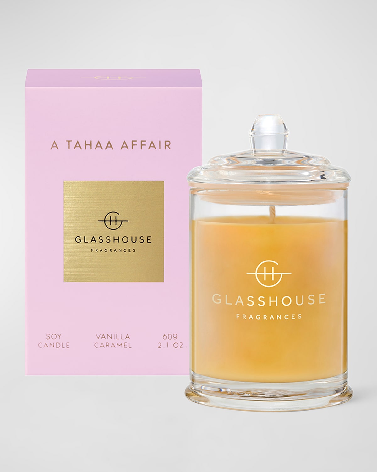 GLASSHOUSE FRAGRANCES 13.4 oz. A Tahaa Affair Scented Candle Neiman