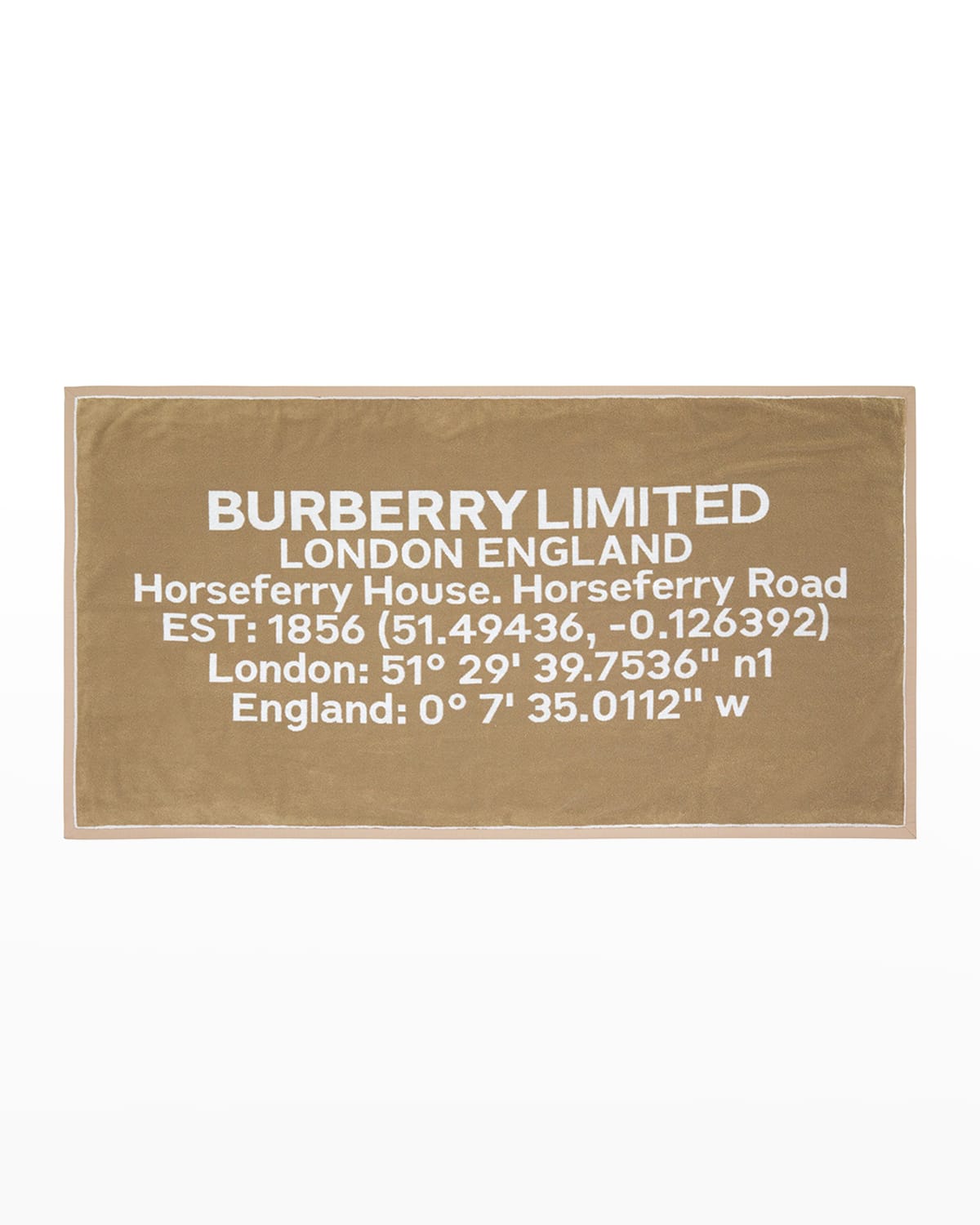 Burberry TB Monogram Jacquard Towel | Neiman Marcus