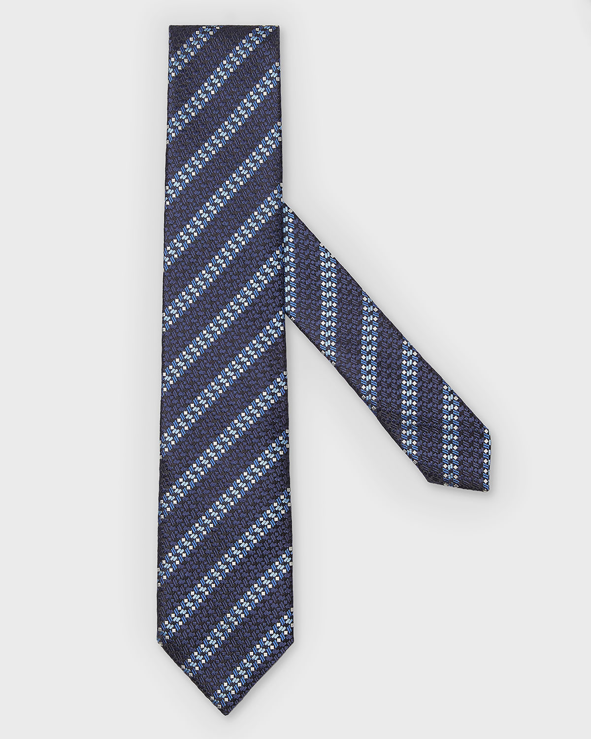 ZEGNA Men's Silk Allover Logo Tie | Neiman Marcus