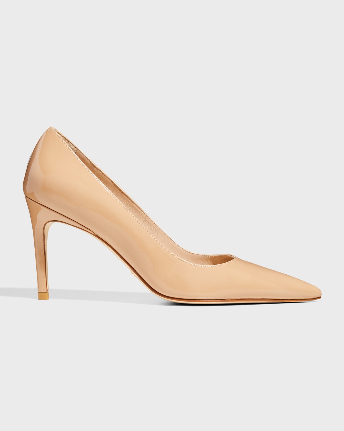 Stuart Weitzman Curveblock Patent Slingback Pumps | Neiman Marcus