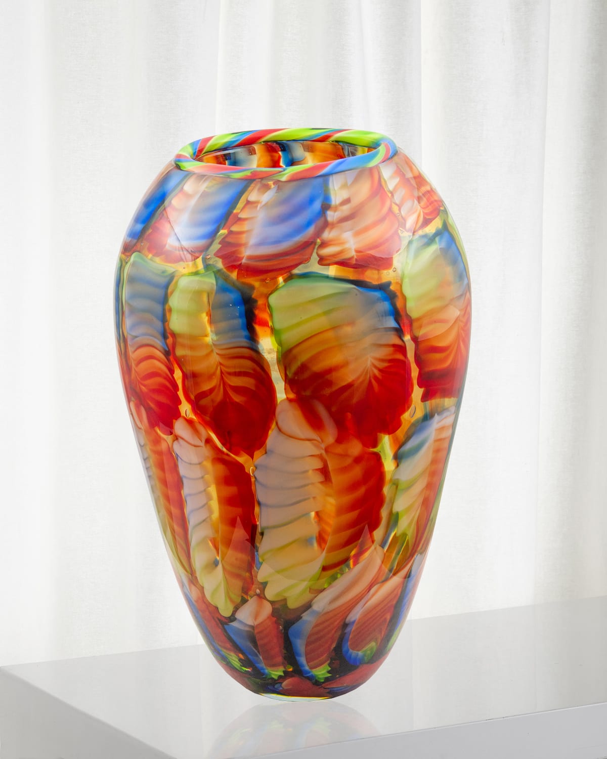 Dale Tiffany Tesoro Art Glass Vase Neiman Marcus