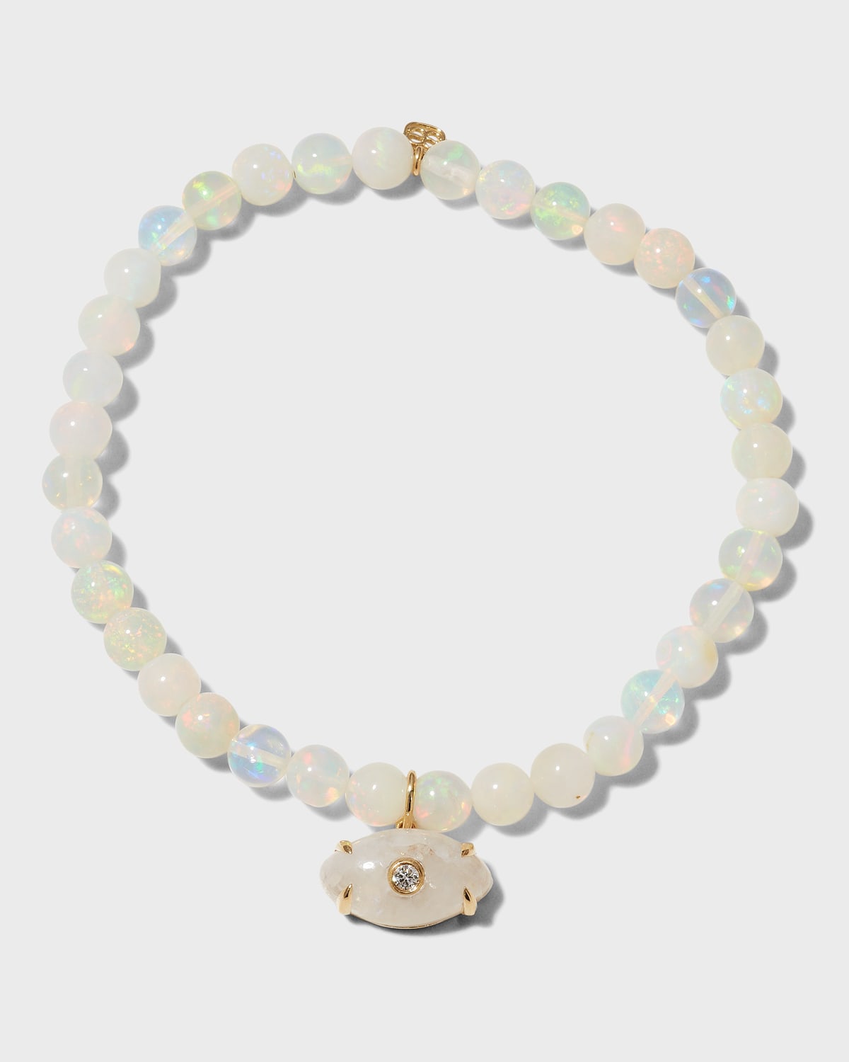 Sydney Evan Anniversary Diamond Evil Eye & Opal Bracelet Neiman Marcus