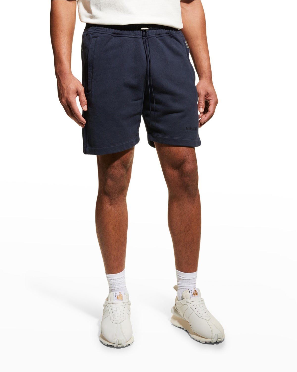 PRPS Men's Leopard-Print Sweat Shorts | Neiman Marcus