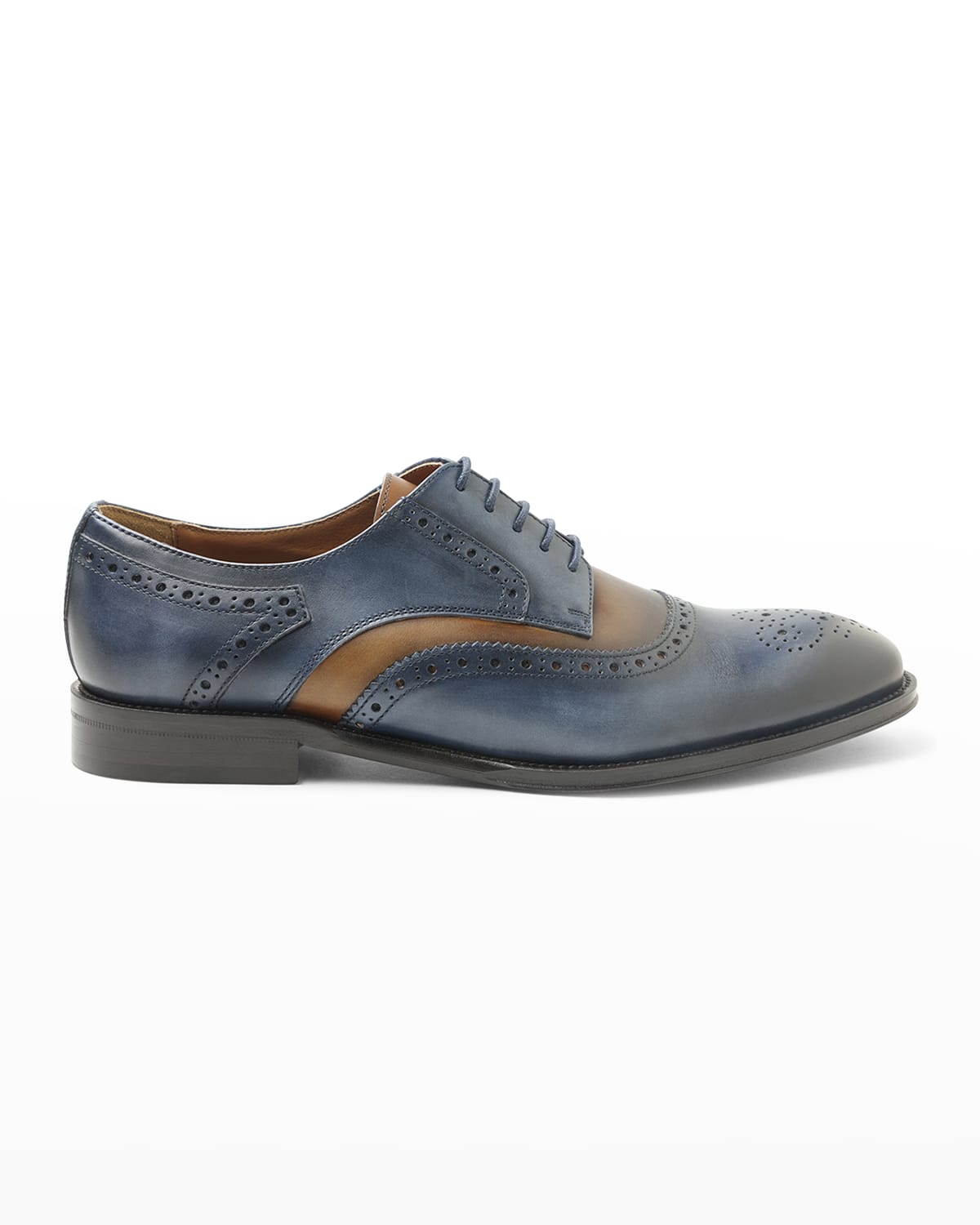 Bruno Magli Men's Atillio Wingtip Leather Blucher Oxford Shoes | Neiman ...
