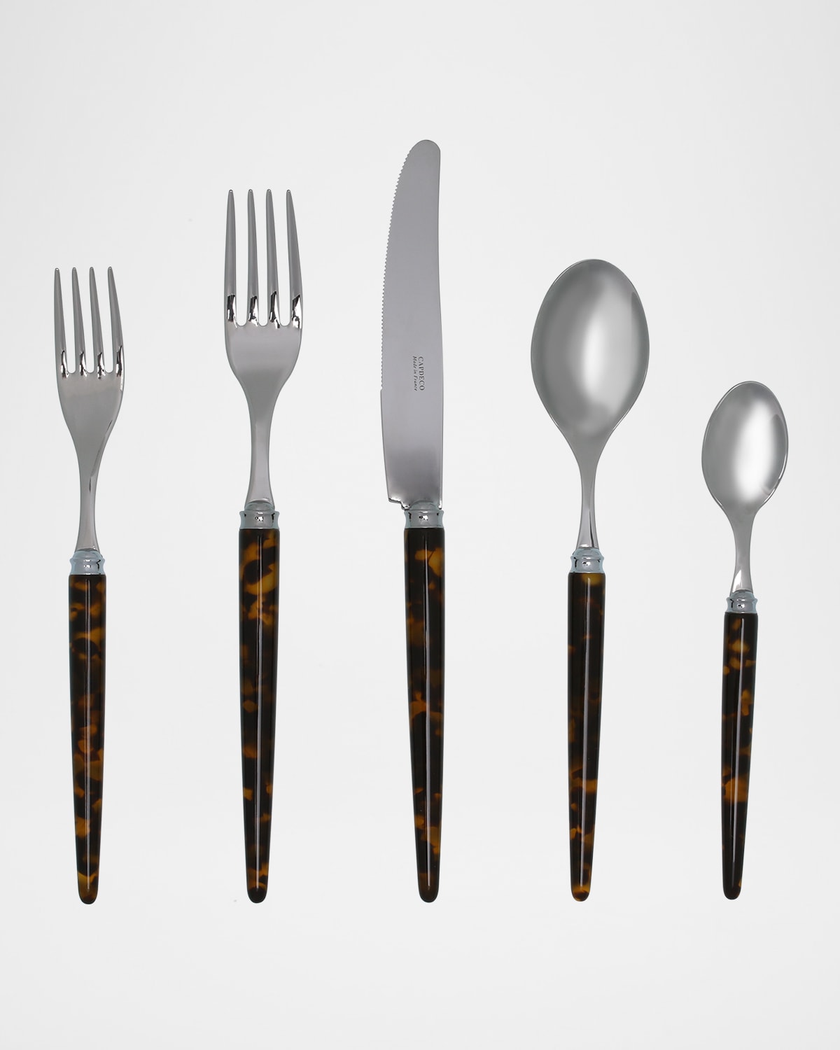 Capdeco Conty 5Piece Place Setting, Black Wood Neiman Marcus