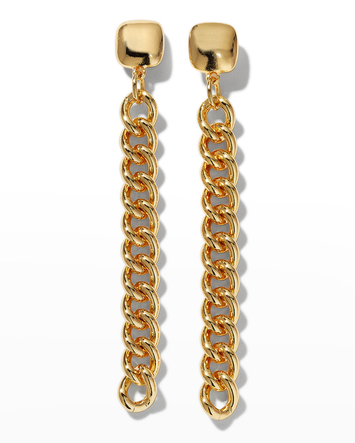 Jay Lane Gold Rectangular Links Earrings Neiman Marcus