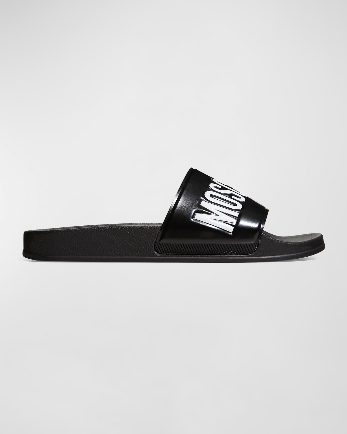 Versace Jeans Couture Men's Tago Logo Rubber Pool Slides Neiman Marcus