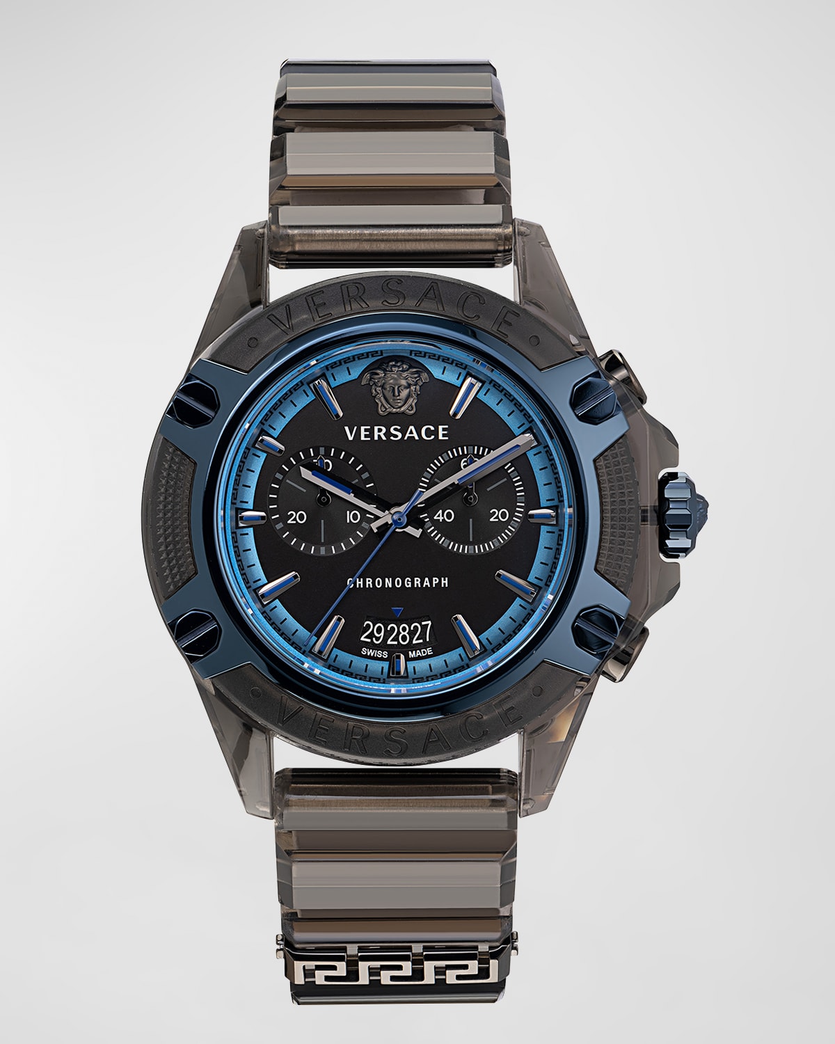 Versace Men's Icon Active Silicone Chronograph Watch, 44mm | Neiman Marcus