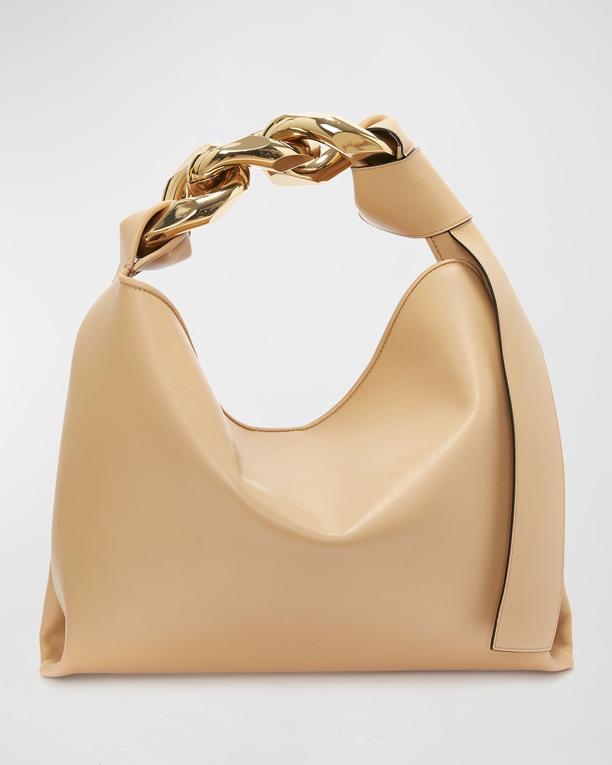 JW Anderson Small Chain Leather Hobo Bag | Neiman Marcus