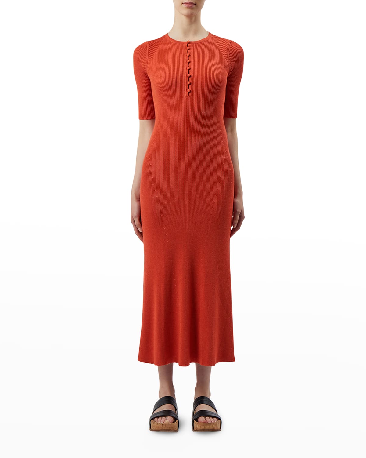 knee length dresses for ladies Sissie Stripe Midi Dress main image 0