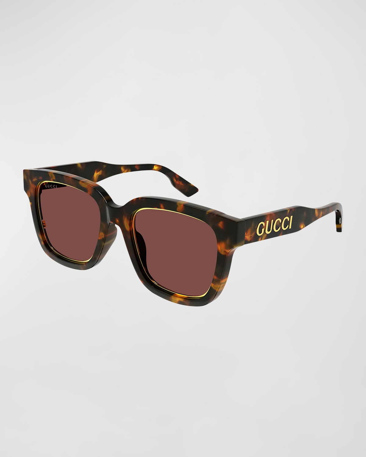 Squared acetate sunglasses with logo main image 0