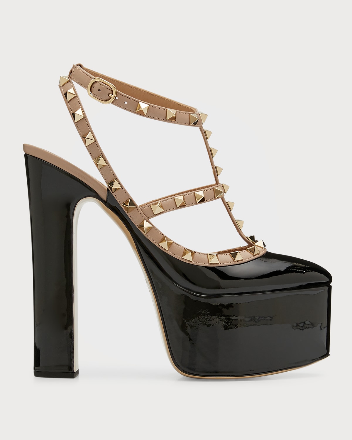 Valentino Garavani Crystal Ankle-Strap Platform Pumps | Neiman Marcus