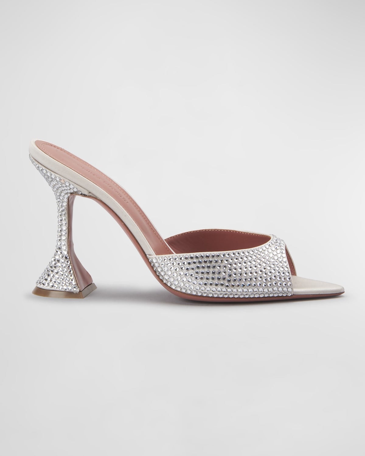 Amina Muaddi Lupita Crystal Slide Sandals | Neiman Marcus