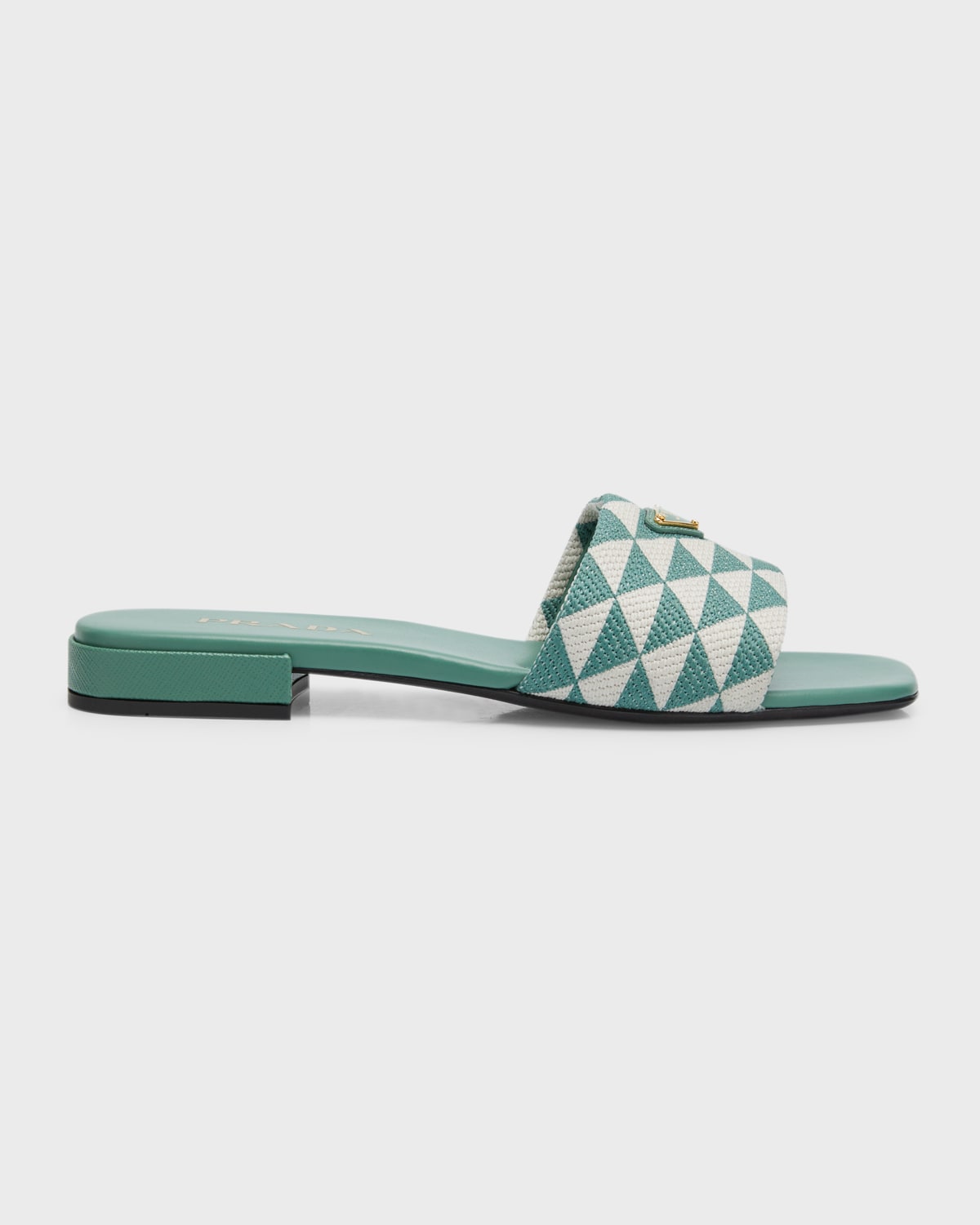 Loro Piana Suitcase Stripe Flat Sandals | Neiman Marcus