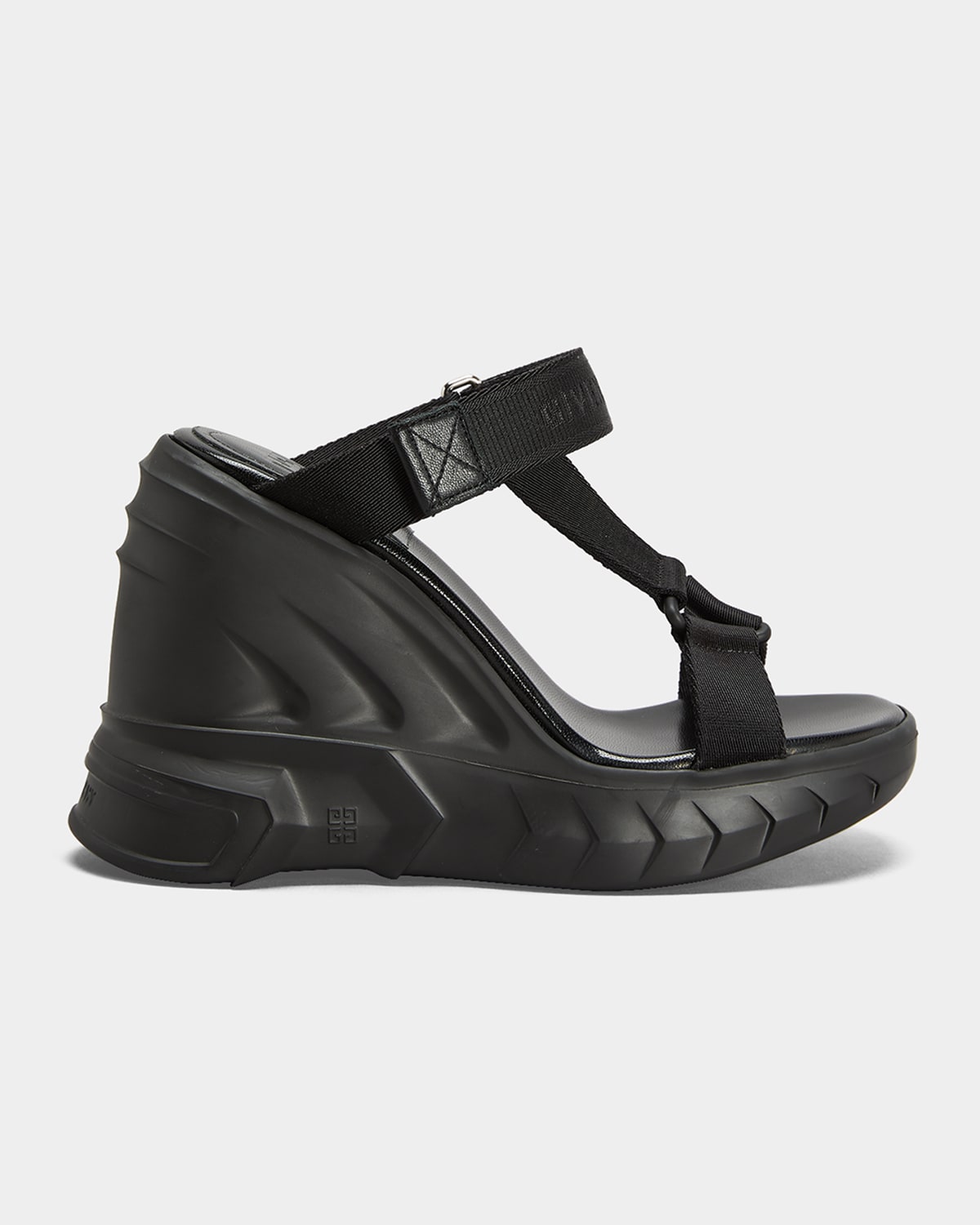 Givenchy Marshmallow Rubber Wedge Slide Sandals | Neiman Marcus