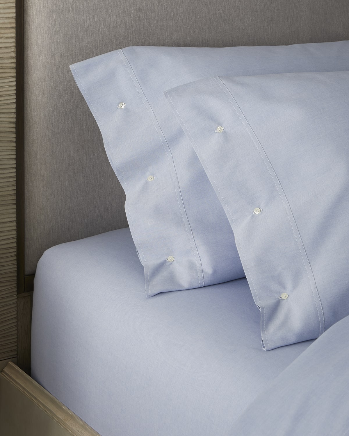 Ralph Lauren Home Workshirt Chambray Standard Pillow Case | Neiman Marcus