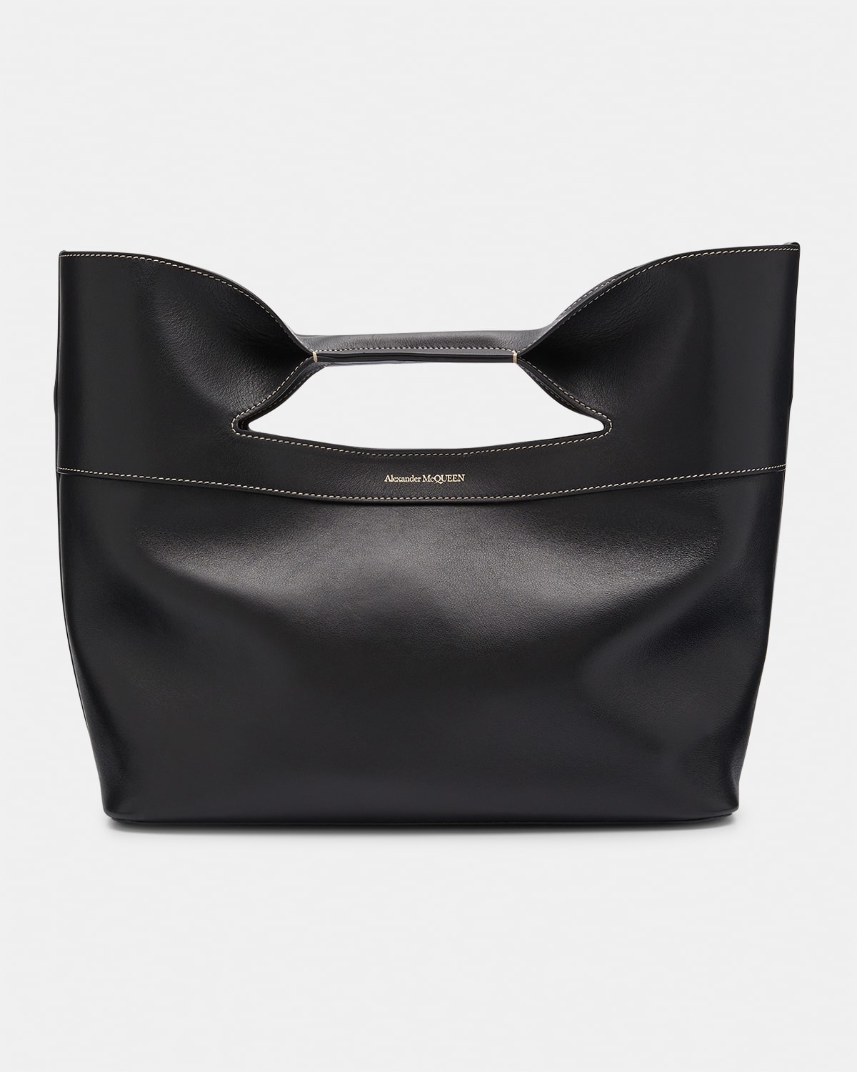 Alexander McQueen The Bow Small Leather TopHandle Bag Neiman Marcus