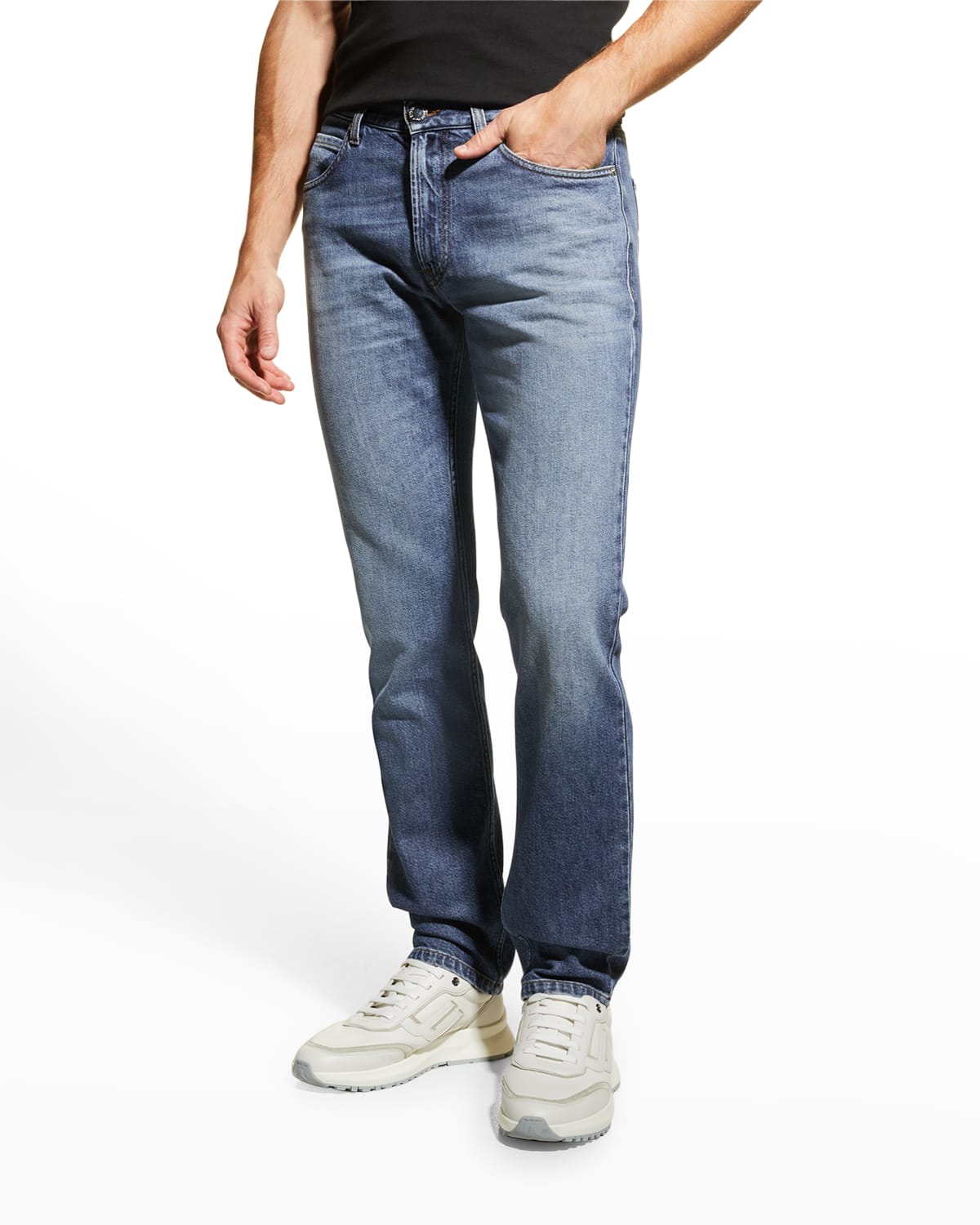 Emporio Armani Men's 5-Pocket Cotton-Stretch Jeans | Neiman Marcus