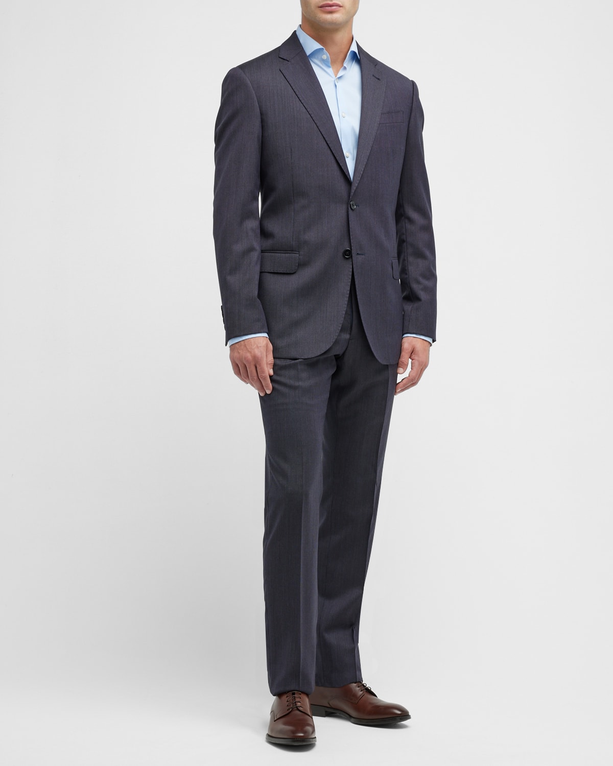 Emporio Armani Men's MicroPatterned Wool Suit Neiman Marcus