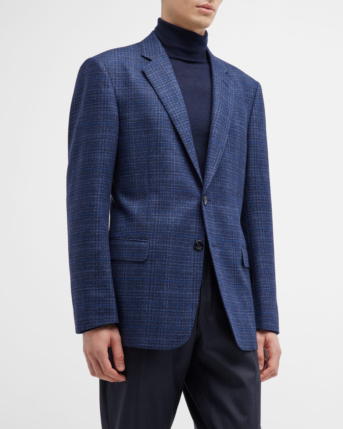 Giorgio Armani Men's Micro-Houndstooth Sport Coat | Neiman Marcus