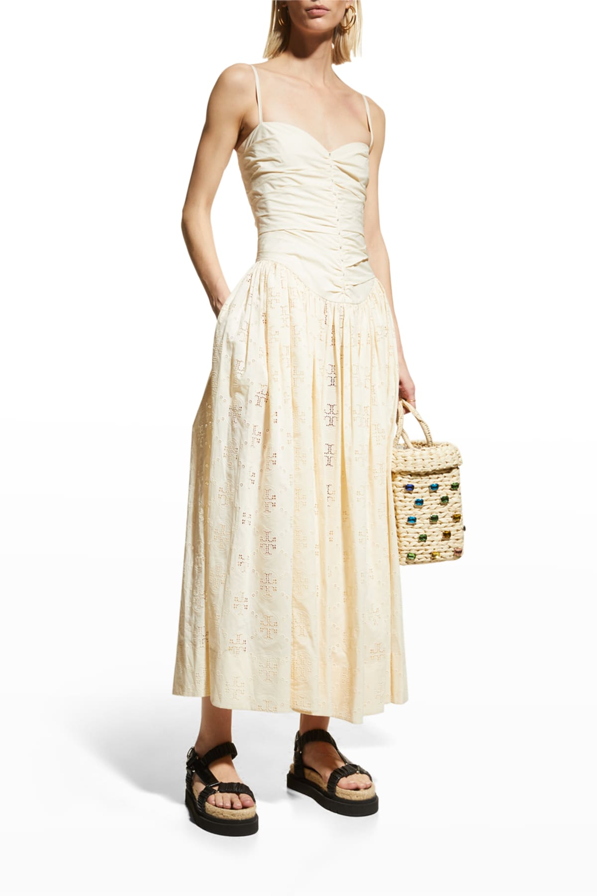 Tory burch discount eyelet dress